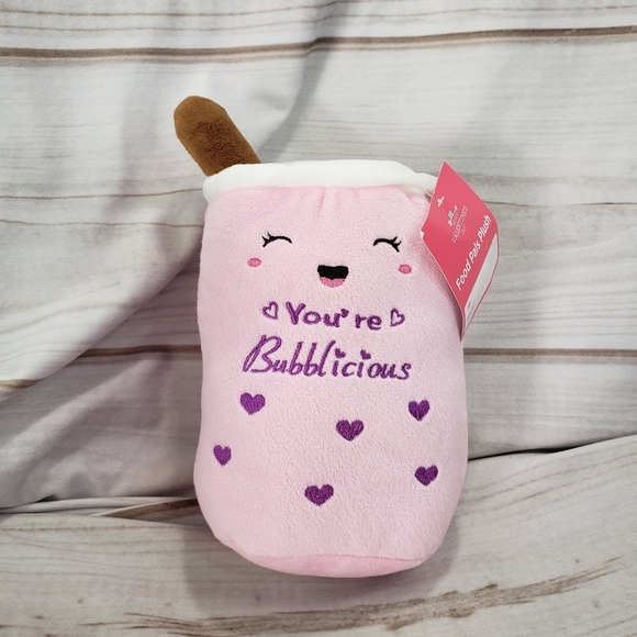 Valentine Bubble Boba Tea You're Bubblicious Plush Toy Homerbest Food Pal 7 Inch - Picture 12 of 12